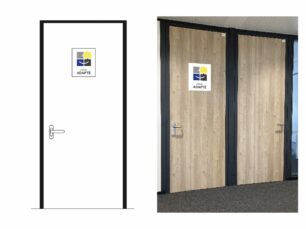 Présentation du visuel pour les postes de travail adapté - Porte.